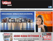 Tablet Screenshot of aboneturkuvaz.com